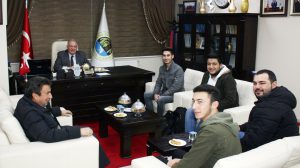 Başkan Aydın, yazılım bölümü öğrencilerini ağırladı