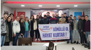 CHP’li gençler AFAD’ın ‘Gönüllü Ol’ kampanyasında