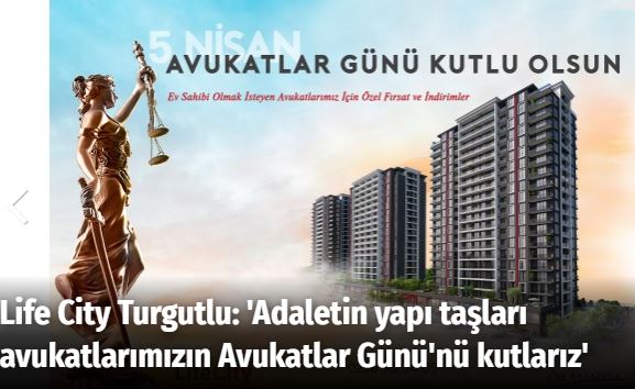 Life City Turgutlu ailesi olarak adaletin yapı taşları avukatlarımızın Avukatlar Günü’nü kutlarız.