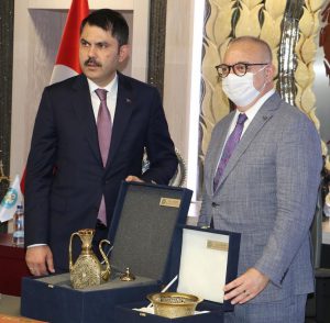 Bakan Murat Kurum’dan Başkan Ergün’e Ziyaret