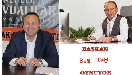 PROFESÖR BAŞKAN YAMA TAŞLA ÖVÜNÜYOR