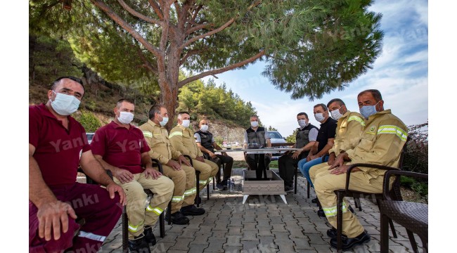 Orman Bölge Müdürü Derince’den Çıkrıkçı ekibine geçmiş olsun ziyareti