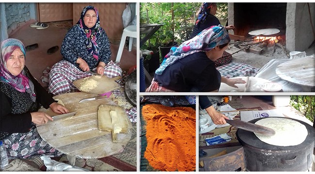 Yukarı Bozkır’da ev kadınlarının imece usulü kış mesaisi