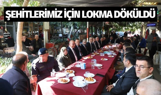 Şehitlerimiz için lokma döküldü