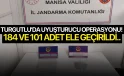 Turgutlu’da uyuşturucu operasyonu! 184 ve 101 adet ele geçirildi.