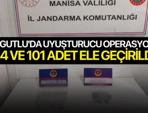 Turgutlu’da uyuşturucu operasyonu! 184 ve 101 adet ele geçirildi.