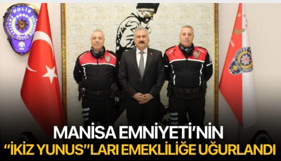 Manisa Emniyeti’nin “İkiz Yunus”ları Emekliliğe Uğurlandı