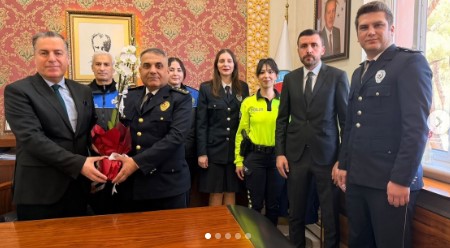 POLİS HAFTASI NEDENİYLE EMNİYET TEŞKİLATINDAN KAYMAKAM KAPANKAYA’YA ZİYARET